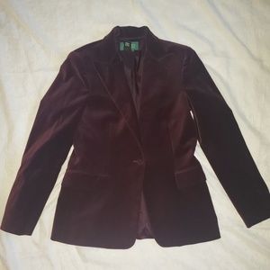 Ralph Lauren Wine Blazer